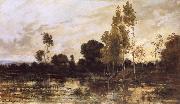 Charles Francois Daubigny Alders oil painting